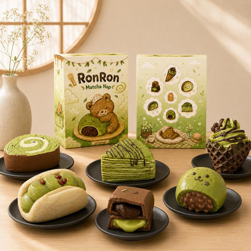 【Matcha Nap】Complete Set of 6 | Silicone Slow-Rising Squishy Toys