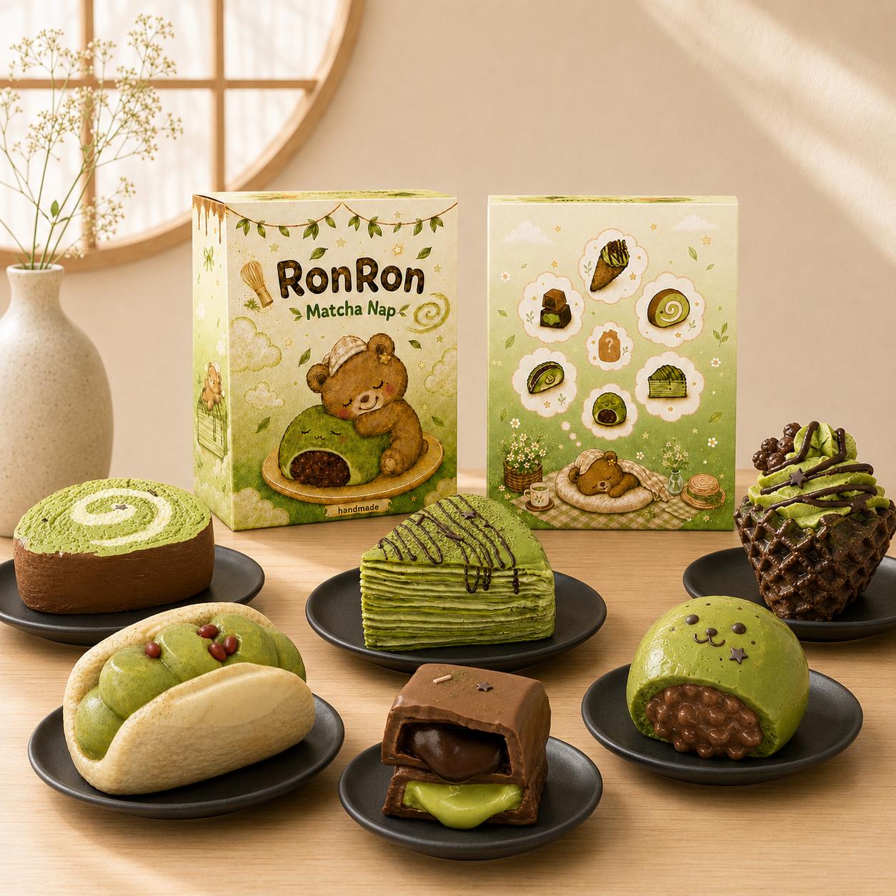 【Matcha Nap】Complete Set of 6 | Silicone Slow-Rising Squishy Toys